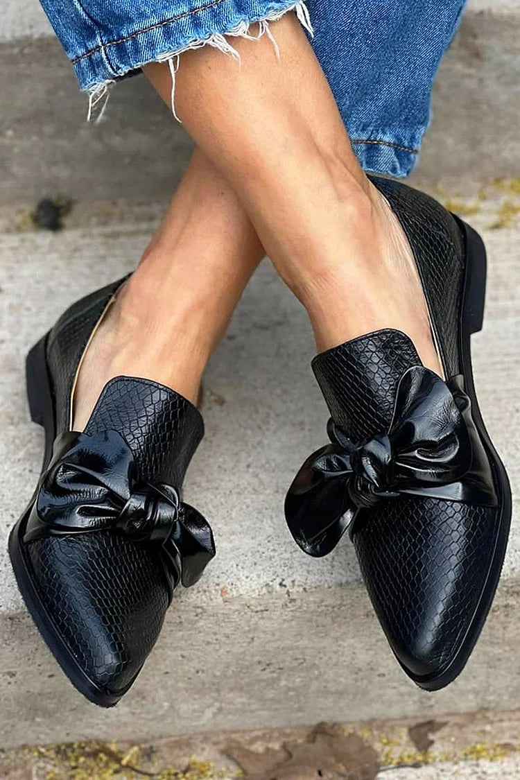 Abril | Mocasines Elegantes Con Lazo