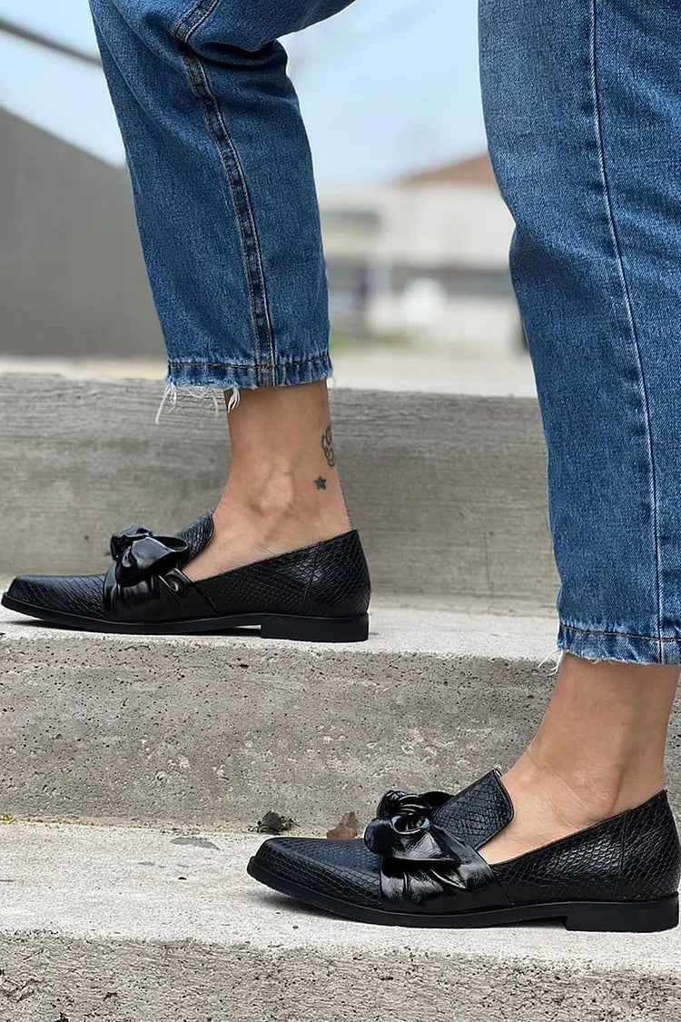 Abril | Mocasines Elegantes Con Lazo