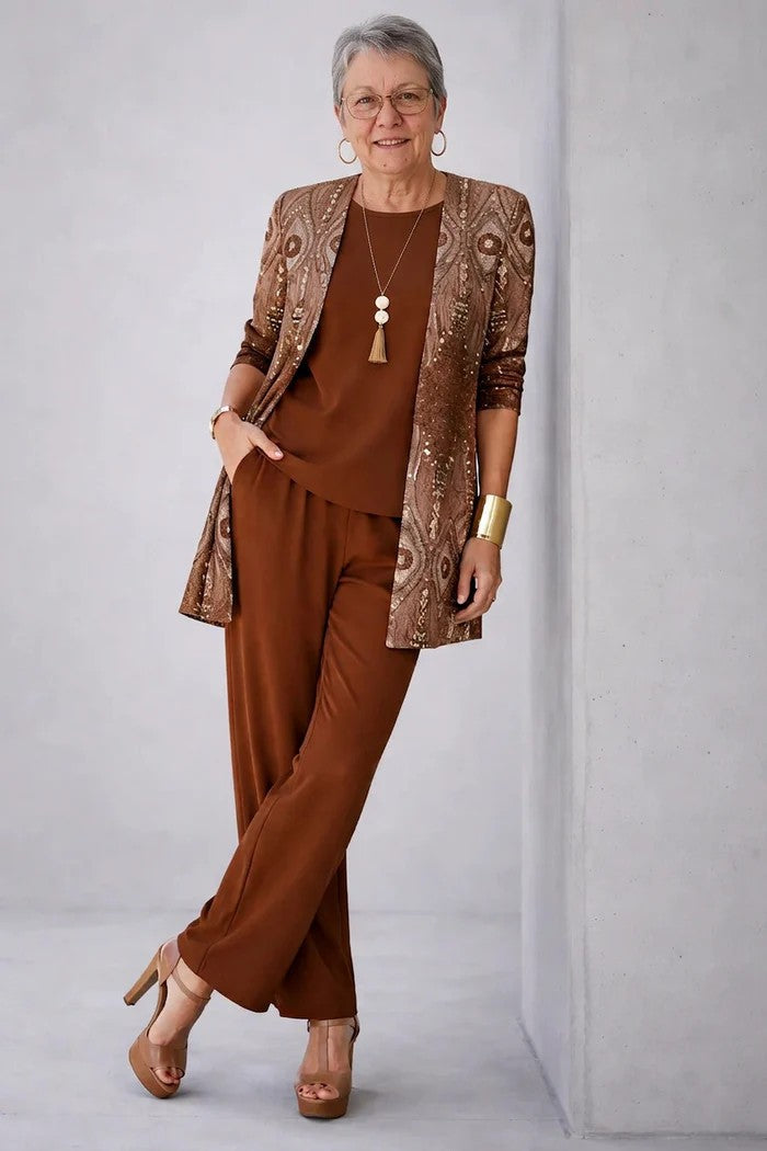 Jimena | Conjunto Elegante De Tres Piezas